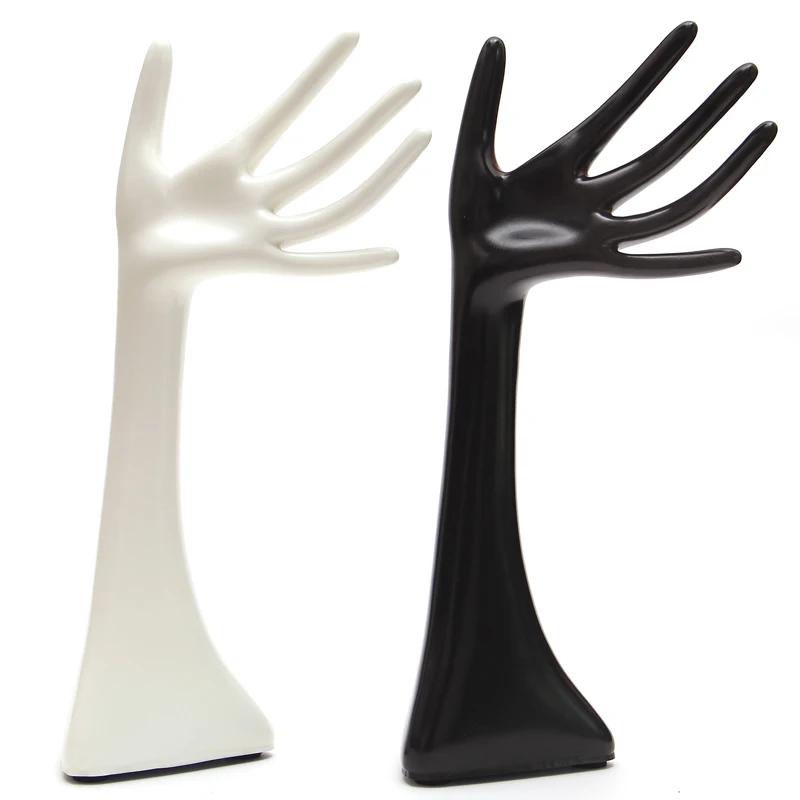 New Arrival!Sale promotion black and white Fiberglass vintage female mannequin hand for rings&ampjewelry display | Дом и сад