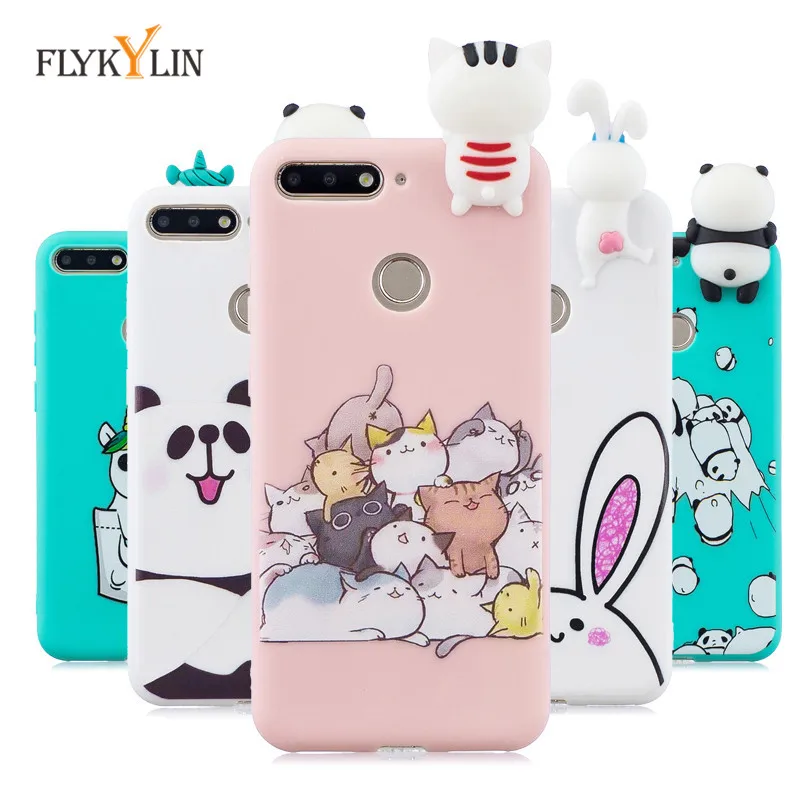 Soft TPU Case For Coque Huawei honor 7A Pro case 5.7 inch Cover Y6 Prime 2018 3D DIY Dolls Toys Phone Capa Funda | Мобильные
