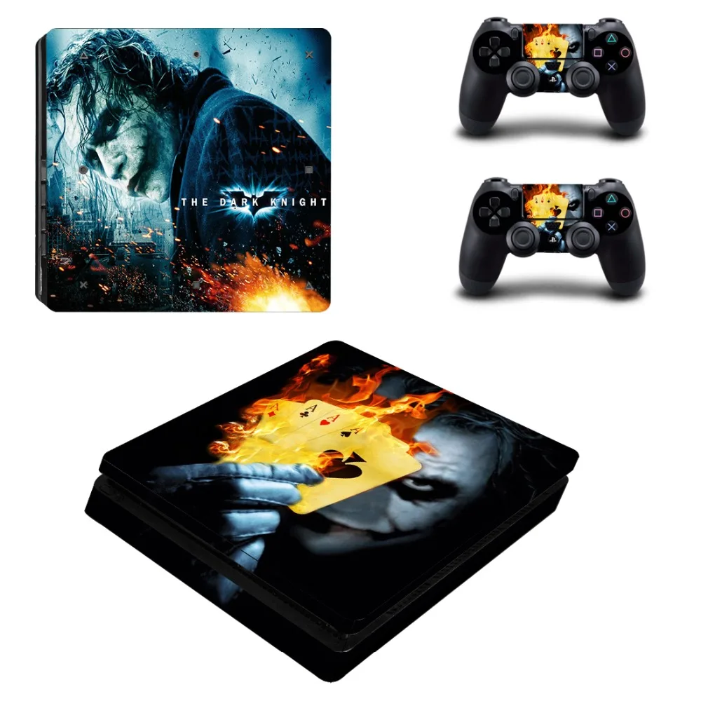 Наклейка Бэтмен и Джокер PS4 Slim Skin для консоли Sony PlayStation 4 контроллера Виниловая