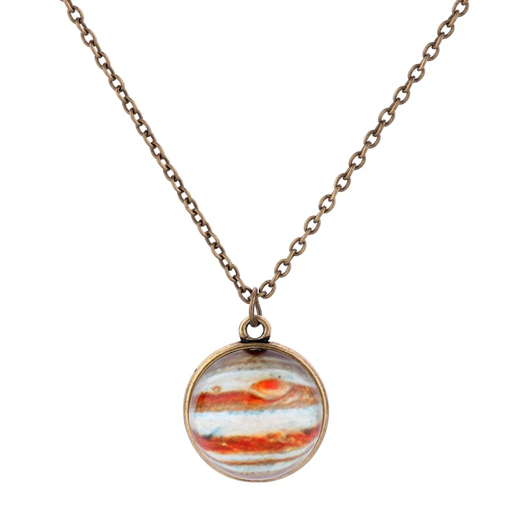 Женский стеклянный кабошон Galaxy Planet подвеска ожерелье ювелирное изделие подарок