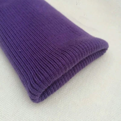 dark-purple 1 шт.(7*40 см) анти-пилинг трикотажные манжеты ребристые бесшовные нитки манжеты для брюк утолщенный пуховик манжеты - Цвет: dark-purple