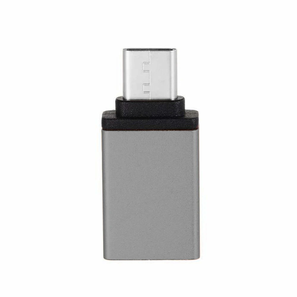 Серый PORTEFEUILLE Тип с разъемами типа c и USB OTG USB 3,0 кабель-переходник для преобразования для samsung P20 HUAWEI p20 pro Xiaomi Mi5 Mi6 Matebook для MacBook - Цвет: Серый
