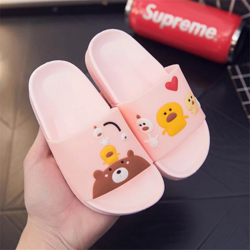 Тапочки детские летние дышащие 4 цвета на плоской подошве|child home slipper|slippers boychildren |