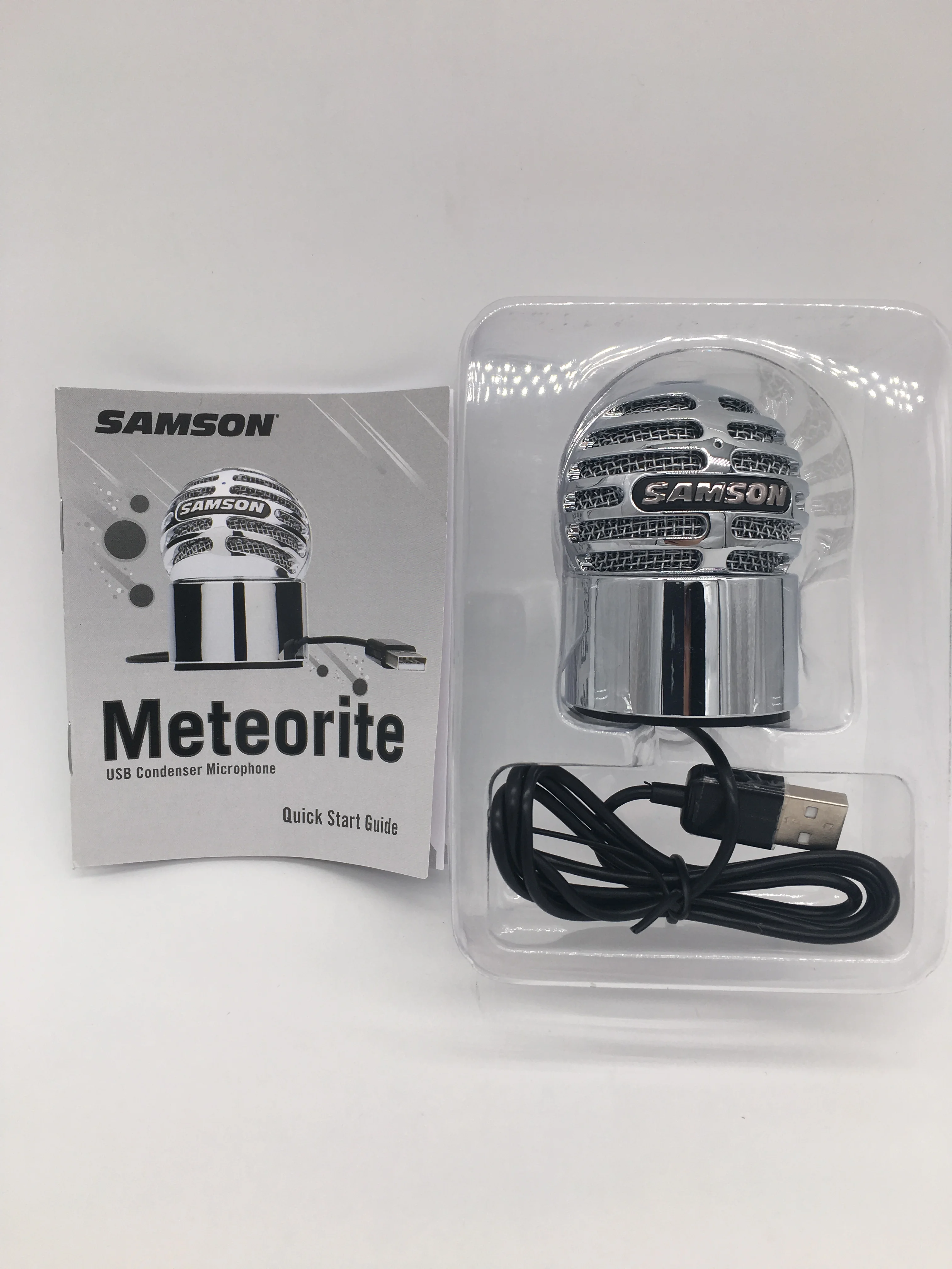 Оригинальный конденсаторный микрофон SAMSON Meteorite с USB записывающий компьютер для