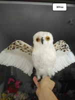 big lifelike owl model foamfurs wings simulation owl doll gift about 30x45cm xf0482