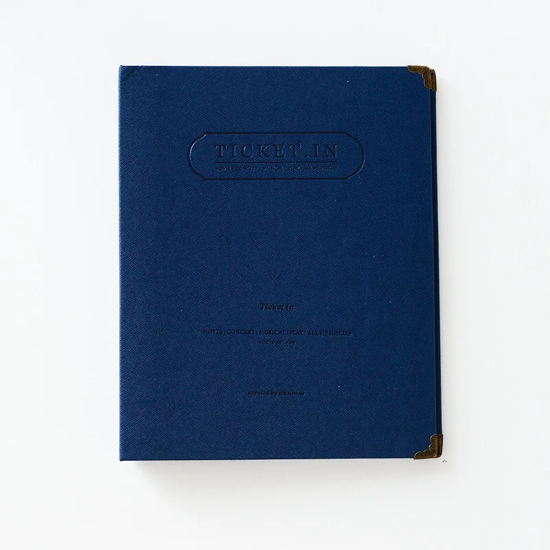 deep blue BALLE 4 дюймовый фотоальбом 150 карманов Polaroid винтажные кожаные вставки визитная карточка/Держатель билетов/фотографии/Memo Colletion - Цвет: deep blue