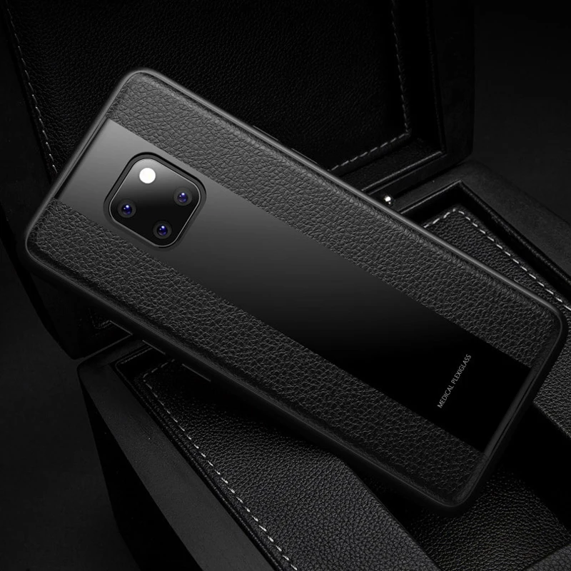 Роскошный чехол для Huawei Mate 20 Pro из искусственной кожи деловая сумка телефона 20X