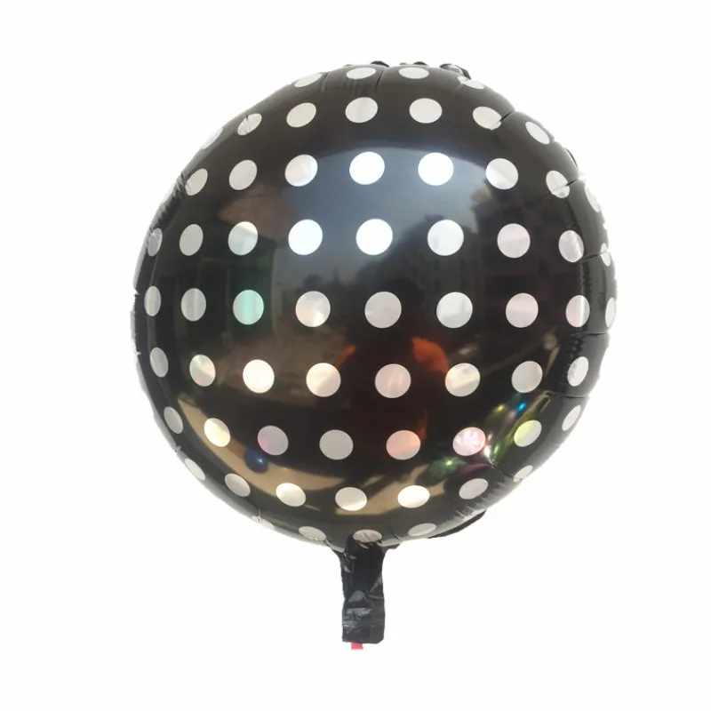 18 дюймов фольги Алюминиевые Воздушные шары гелиевые круглые воздушные в горошек
