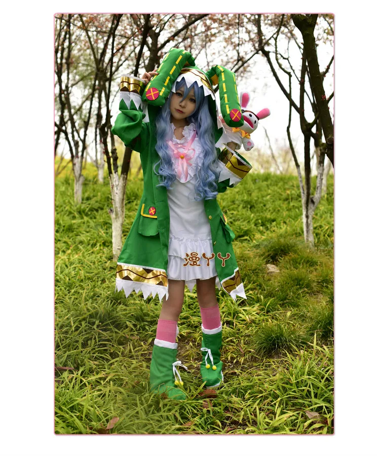 Yoshino Cos Hot DATE A LIVE Аниме косплей костюмы с изображением эльфа женский костюм для