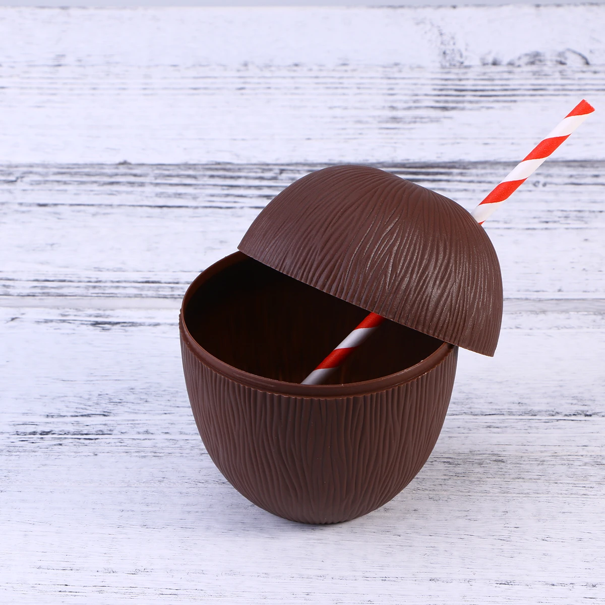 

12 Pcs Coconut Cup Luau Party Favors Supplies Portable Juice Container Drink Cups