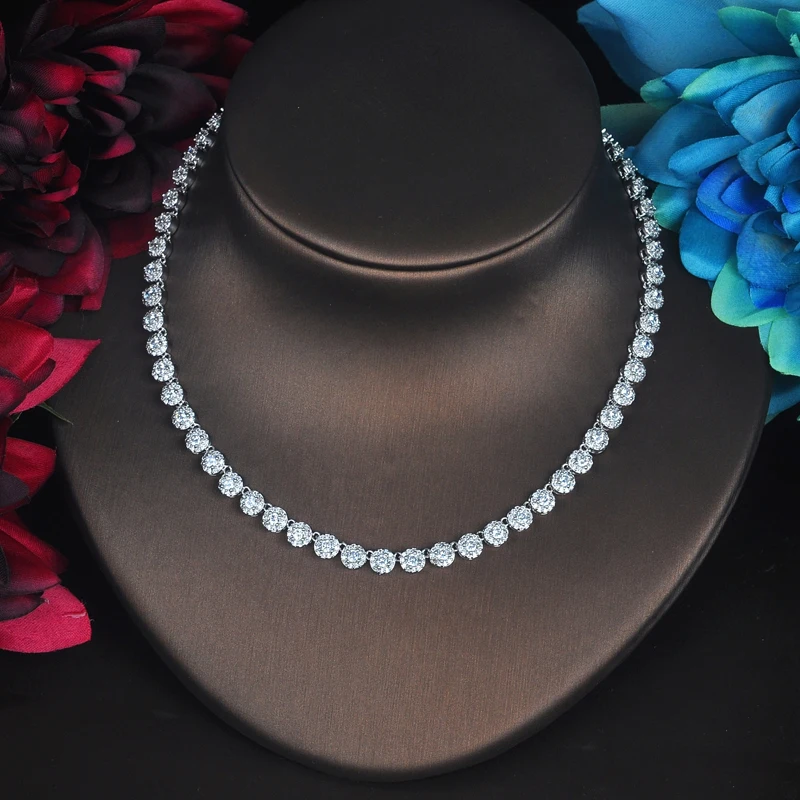 Модные комплекты ювелирных изделий HIBRIDE с прозрачным кубическим цирконием для