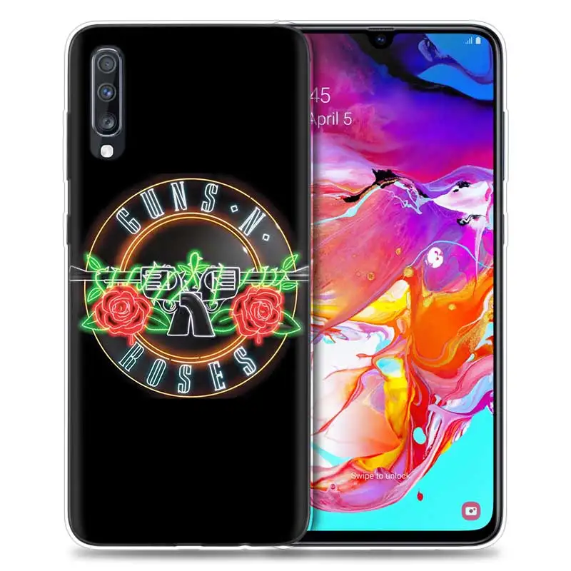 10 Пистолеты N Roses чехол для samsung Galaxy A50 A70 A80 A60 A40 A30 A20 A10 A50s A30s A20e A6 A8 плюс чехлы из ТПУ для телефона с отделениями для карт - Цвет: 10