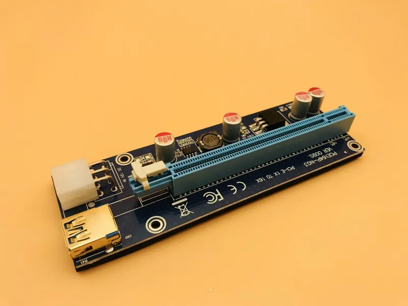 100 шт. райзеры 009S PCIe PCI-E PCI Express райзерная карта 1X to16x USB 3 0 кабель для передачи данных