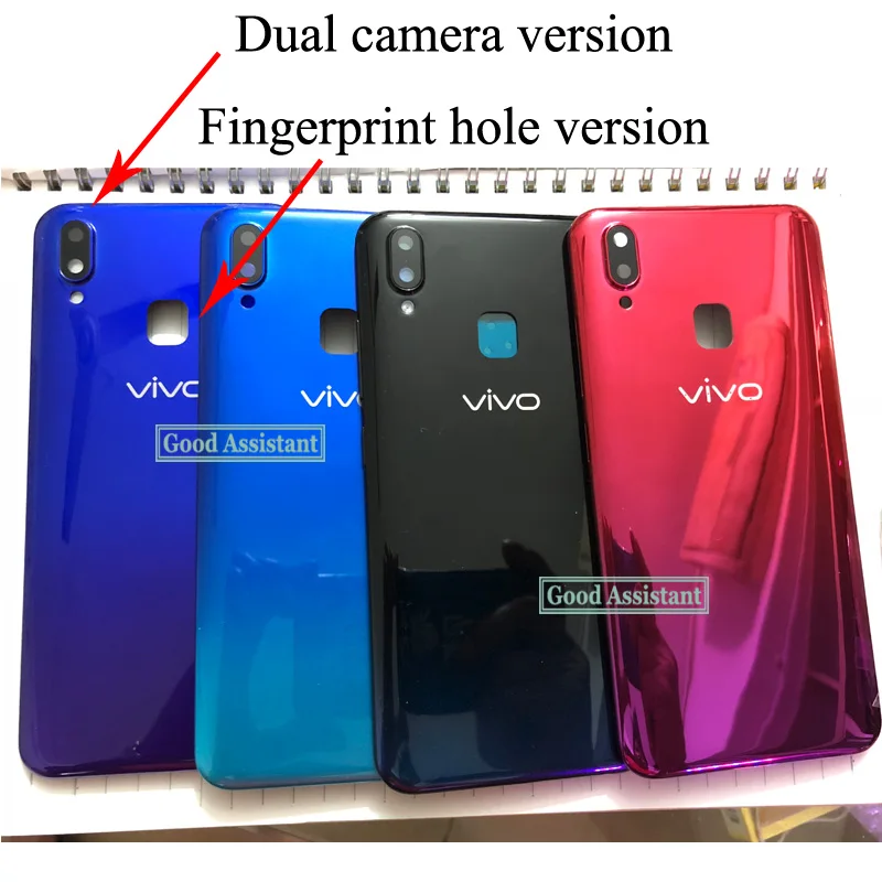 Новинка 6,2 ''для BBK Vivo Y91 Y91i Y91c Y93 Y93s Y93st Y93 Lite Y95 U1 задняя крышка батарейного отсека, корпус, чехол, Задняя стеклянная линза, запчасти