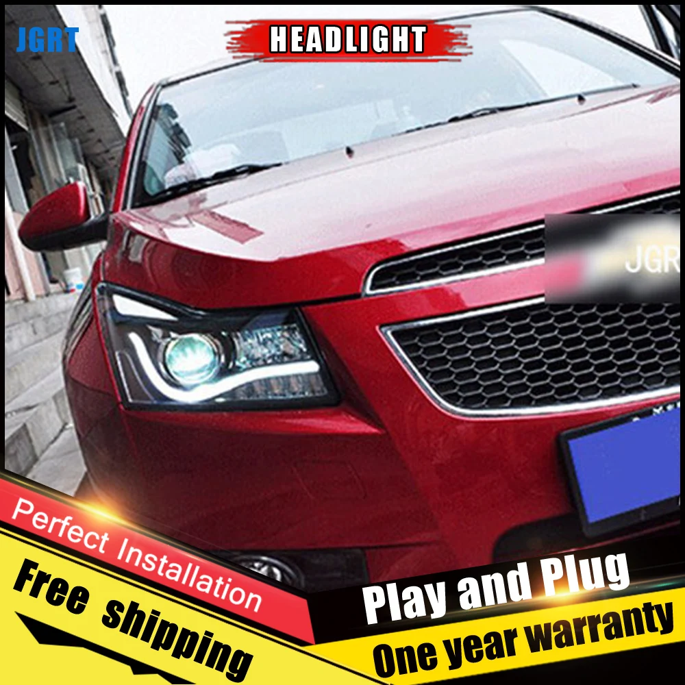 2 шт. автомобиль Стиль светодиодный фары forChevrole Cruze 09-14 для автобусная головная