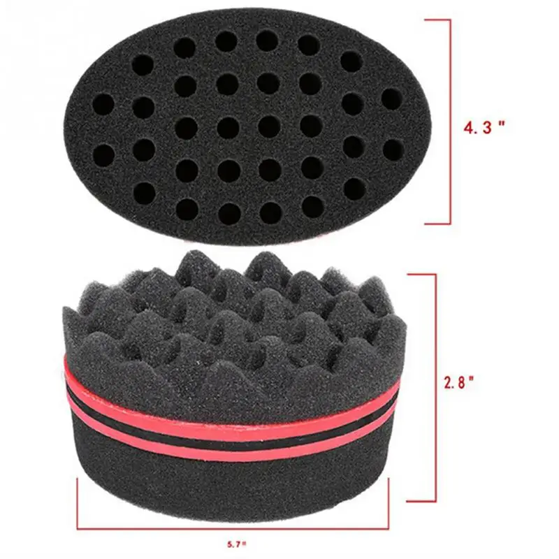Двусторонний дизайн с 32 отверстиями волшебная завивка волос губка для завивки