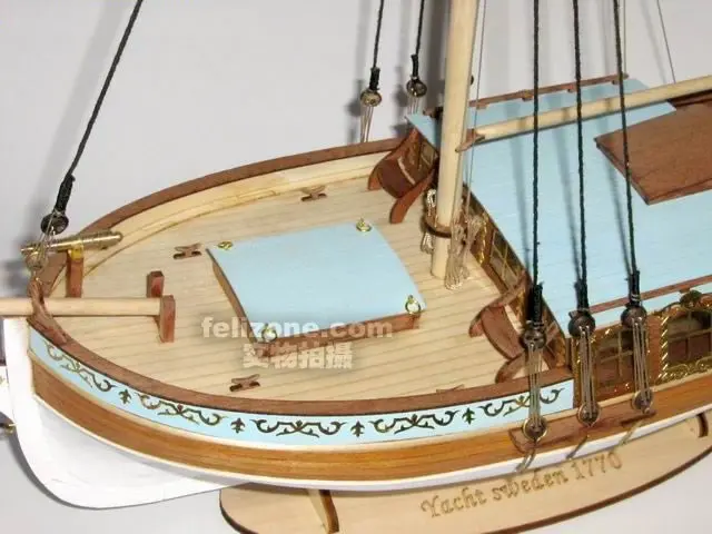 Бесплатная доставка масштаб 1/24 Классическая Шведская королевская яхта модель