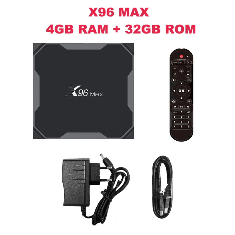 X96 Max ТВ приставка Смарт ТВ приставка Android 8,1 Amlogic S905X2 4K медиаплеер 4 Гб 64 Гб X96Max DDR4 четырехъядерный 1000 м 2,4 г и 5 ГГц двойной Wifi - Цвет: 4GB RAM 32GB ROM