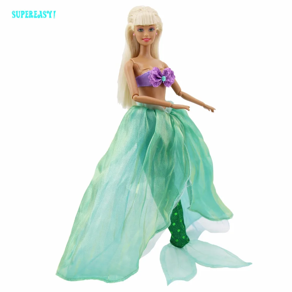 1 комплект Русалка сказочное платье фиолетовый бюстгальтер с бисером Зеленый