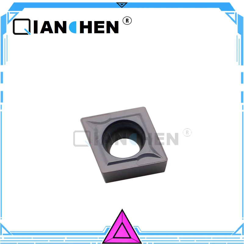

QianChen,10 шт./лот CCMT09T304 LF6018, поворотная вставка, износостойкое лезвие с ЧПУ, прорезной нож