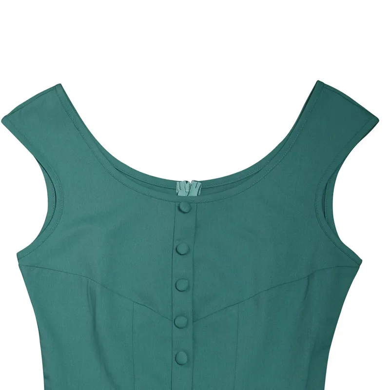 2017 New Simple Design Housewife Summer Casual Vintage Dress Pin Up Office Lady Vestidos | Женская одежда