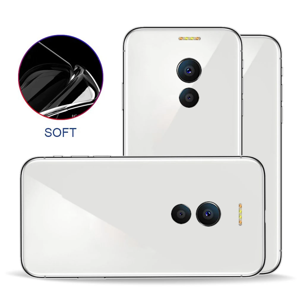 Для Meizu Noblue Note6 мобильный телефон чехол полностью прозрачный мягкий с защитой от