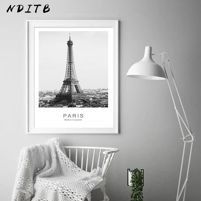 Постер Effie Tower City Paris скандинавский декор пейзаж принт минимализм холст живопись