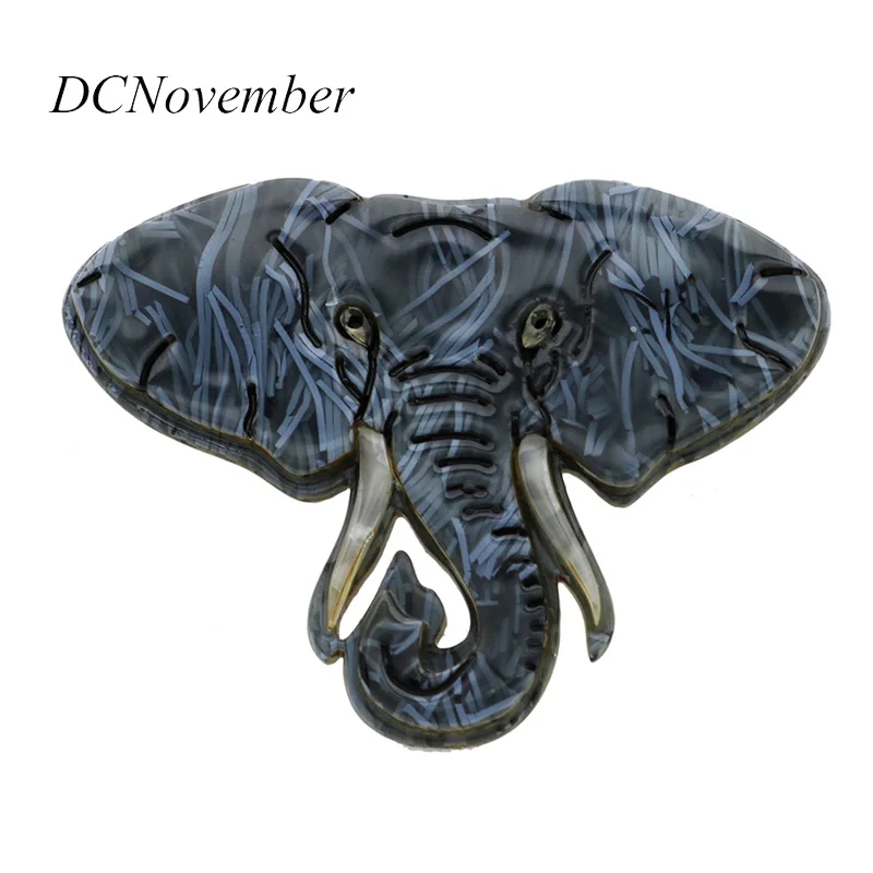 Винтажная брошь со слоном es Pins Женская и мужская акриловая Dcnovember Boutique Jewelry |