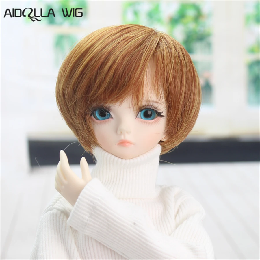 Аксессуары для куклы Bjd парик 7-8 дюймов 1/4 высокая температура Мальчик короткие