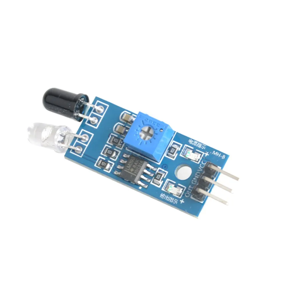 200 шт ИК инфракрасное препятствие избегания Сенсор модуль для Arduino салона автомобиля Робот 3-жильный отражающий фотоэлектрический# D036