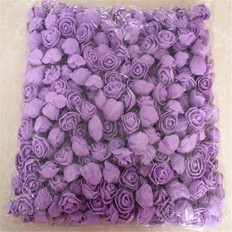 Violet 500 шт. искусственный цветок для Свадьбы вечерние украшения розовый медведь Юбилей Рождество DIY День Святого Валентина подарок на день рождения Розовый венок - Цвет: Violet