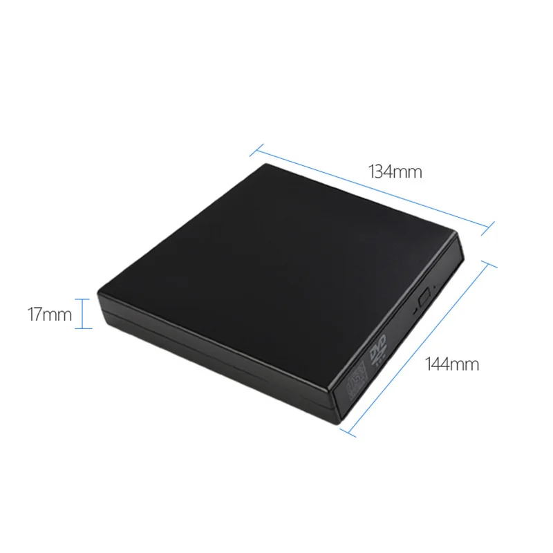 Чехол для оптических дисков ESLOTH 137*134*17 мм портативный USB 2 0 гаджет CD 8 ~ 12 см DVD-Combo SATA
