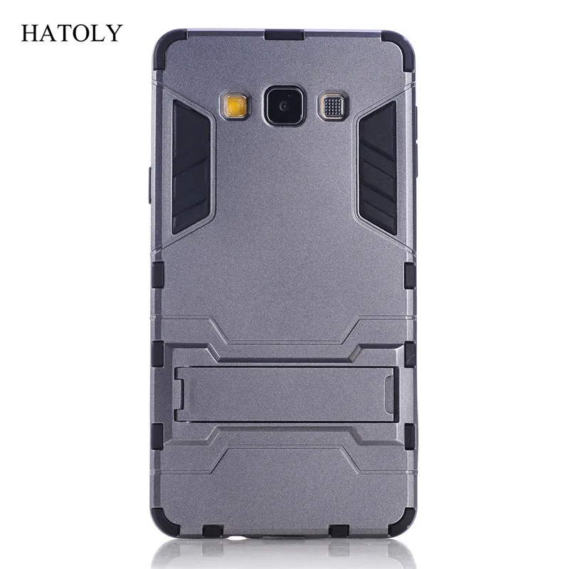 For Armor Case Samsung Galaxy A7 2015 Robot Silicone Rubber Hard Back A700 HATOLY |