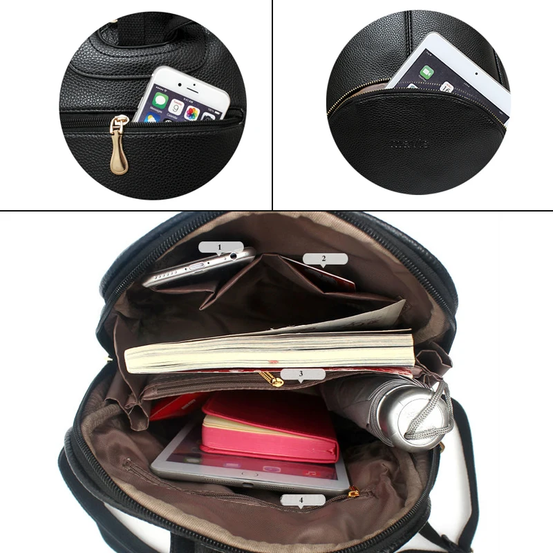 Женский рюкзак Nevenka кожаные рюкзаки с мягкой спинкой брендовая сумка в стиле