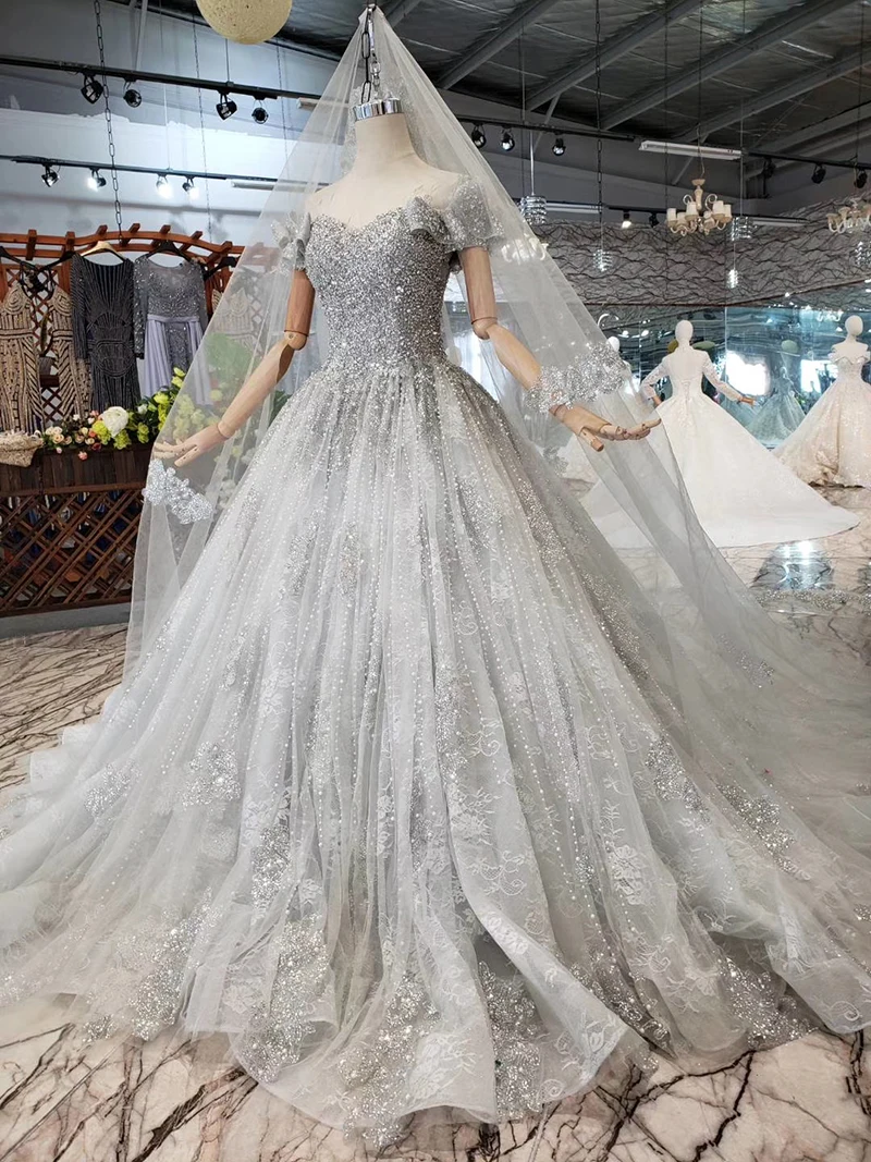 HTL274 Vestido de noiva 2020 модные платья для девочек на свадьбу с открытыми плечами 3D цветы