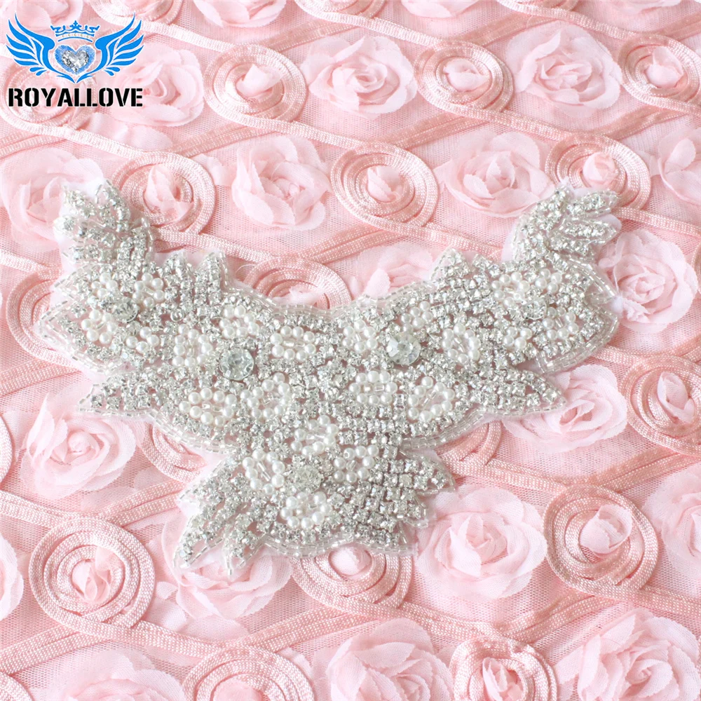 2 шт./лот ручная работа Китай Форма карты кристалл Свадебная жемчужина аппликация