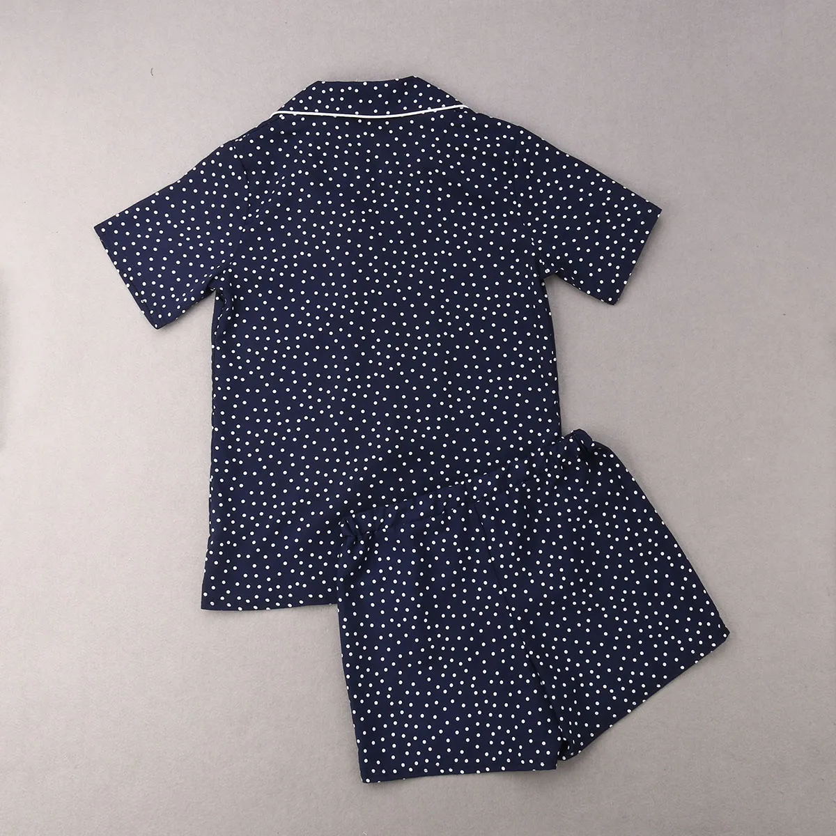 Новые женские пижамные комплекты летние рубашки с коротким рукавом+ брюки Домашняя одежда пижамы халат