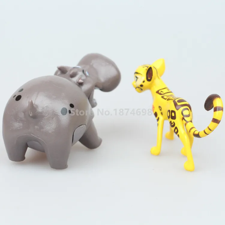 Новый Лев охранник ПВХ фигурка игрушки 5 шт. Набор Мини Kion Bunga Beshte Бегемот Фули оно
