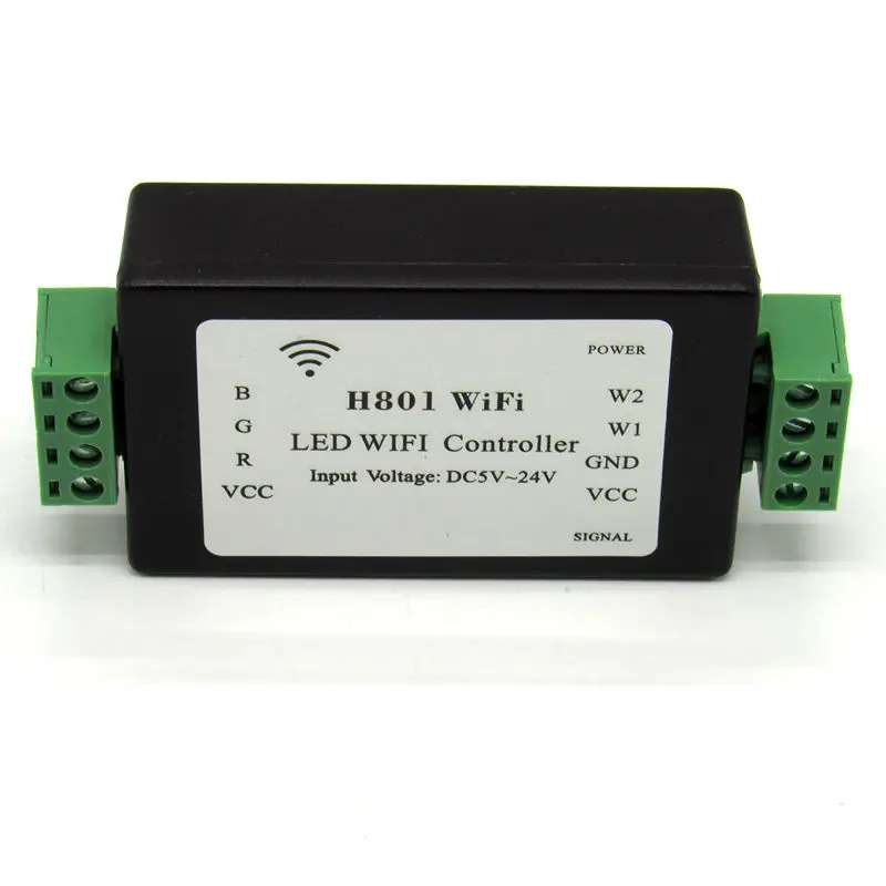 H801 WiFi RGBW светодиодный WIFI контроллер DC5-24V вход 4CH * 4A выход | Лампы и освещение