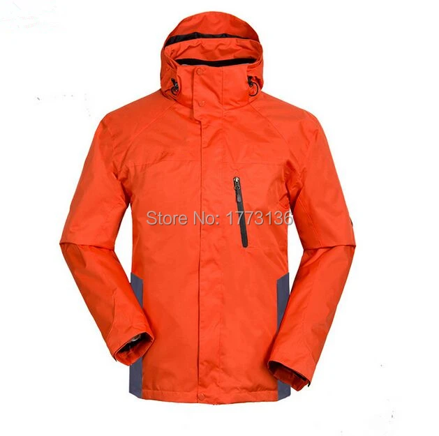 2015 New High Quality Man's 4 Colors Two-piece Outdoor Jacket Waterproof Windproof Warm Fashion Climbing Comfortable Size S-XXL | Мужская