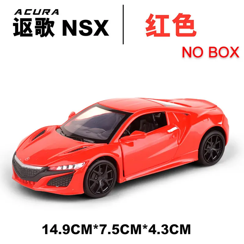 1:32 модель автомобиля Acura nsx сплав модель автомобиля симулятор звук и светильник оттягивающийся автомобиль спортивный автомобиль украшения ювелирное изделие детский игрушечный автомобиль - Цвет: Red(No Box)