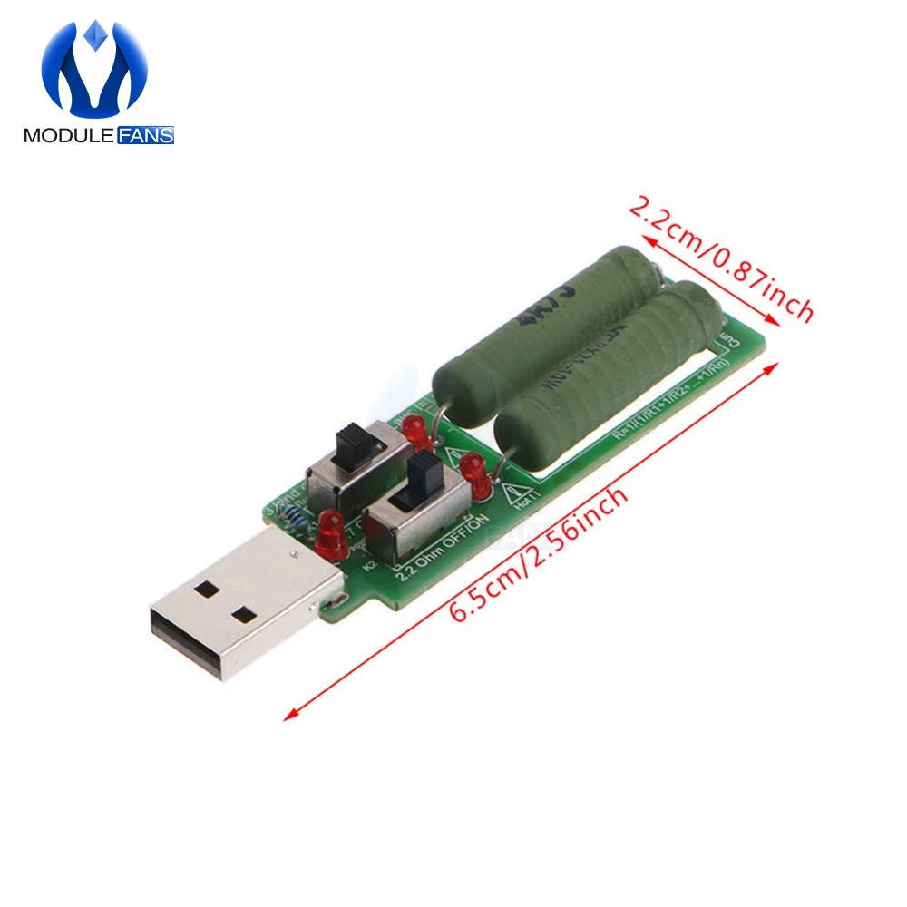 Резистор USB DC электронный с регулируемым переключателем нагрузки 3 в 5 1 А Ток 2