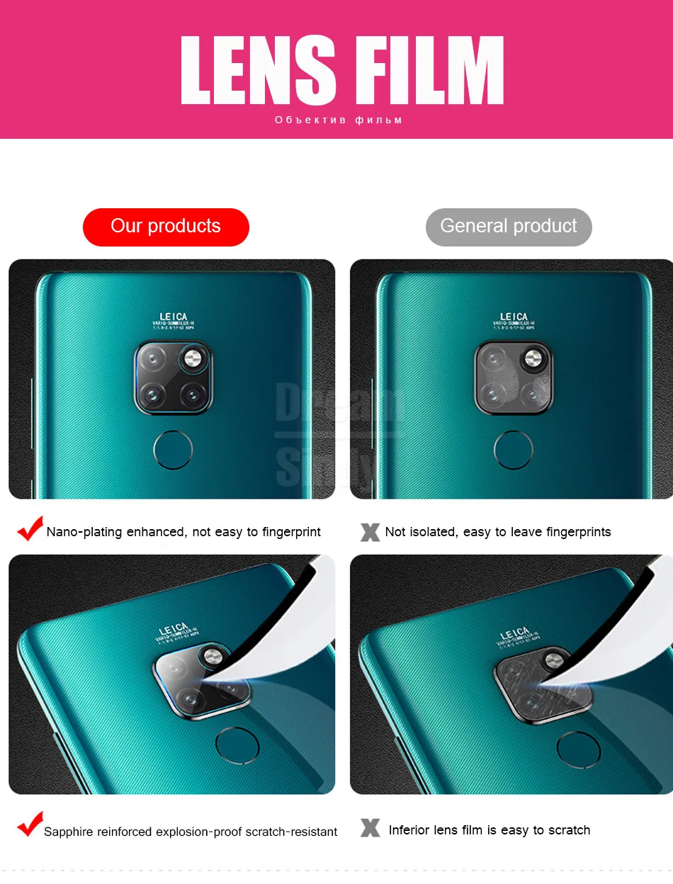 2 шт. Защитная стеклянная пленка для камеры для huawei mate 20 Pro P20 стеклянная крышка для huawei mate 20 Lite P20 Pro защитное стекло