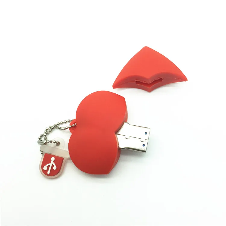 USB флеш накопитель с красным сердцем 4/8/16/32 ГБ|u disk|flash memory stickheart usb |