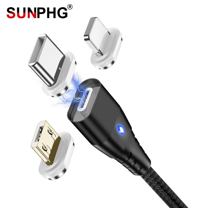 Магнитный зарядный кабель SUNPHG с Micro USB для Samsung S7 A7 2018 быстрое зарядное устройство