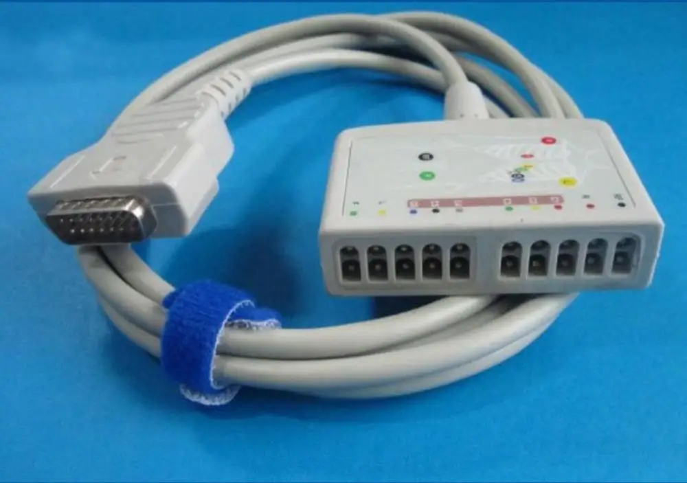 Для GE Marquette 10 lead EKG Trunk cable marquette 12 multi link ECG с сопротивлением 10k для терпеливого