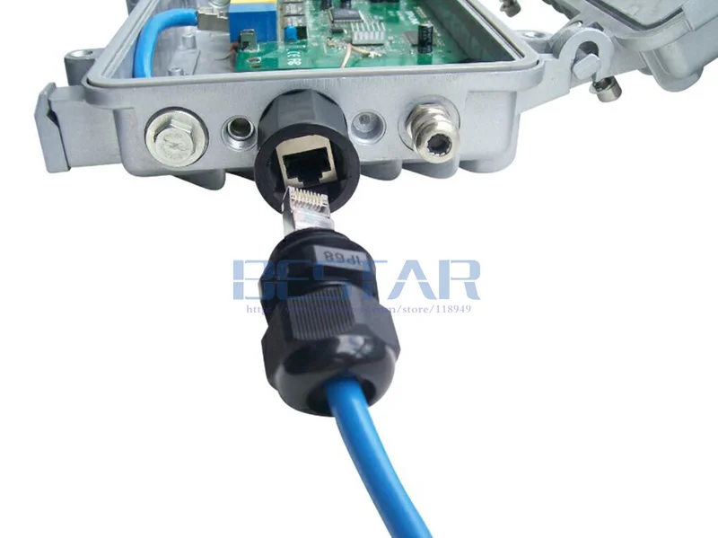 CAT6 CAT 6E водонепроницаемый соединитель RJ45 Ethernet LAN RJ 45 AP открытый сетевой мост M20