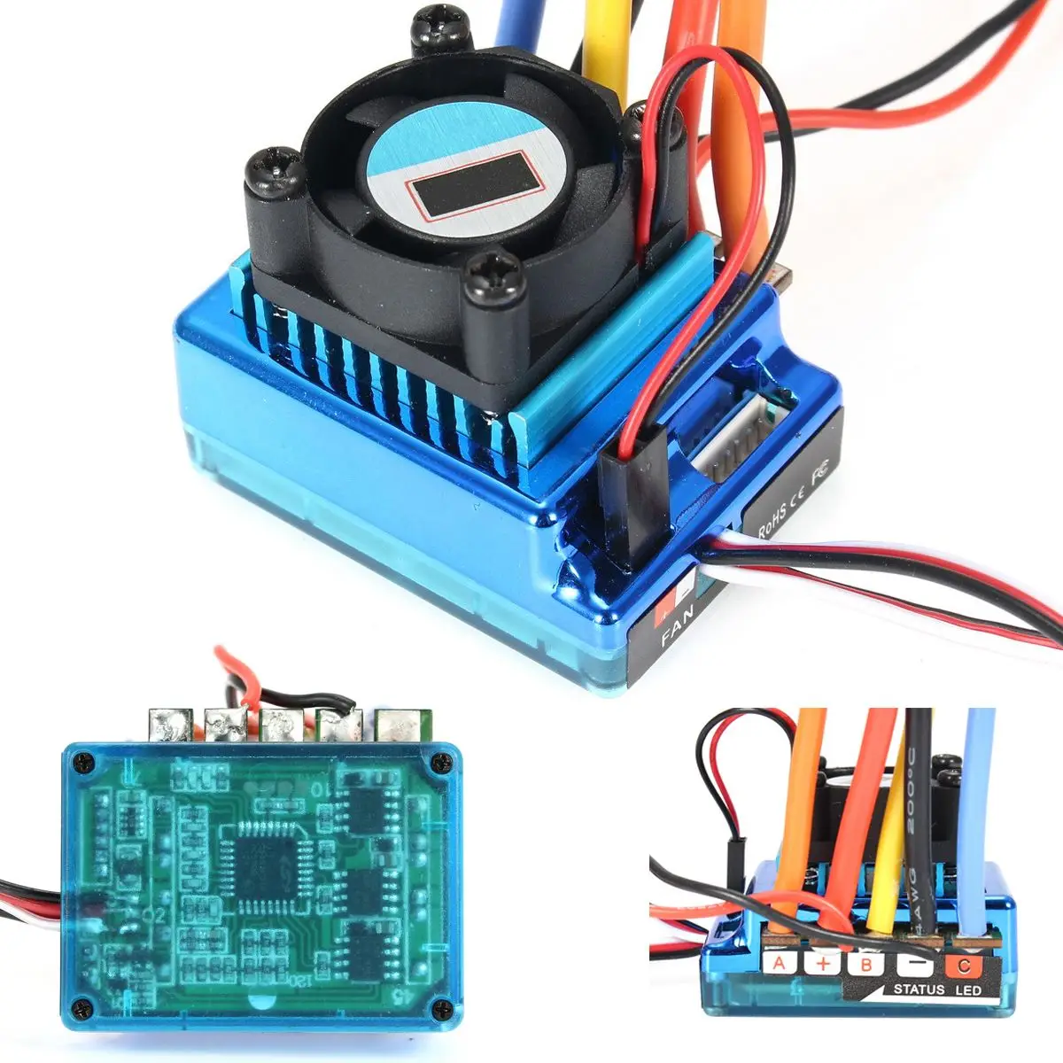 120A ESC бесщеточный контроллер скорости для 1/8 1/10 автомобиля/грузовика гусеничного
