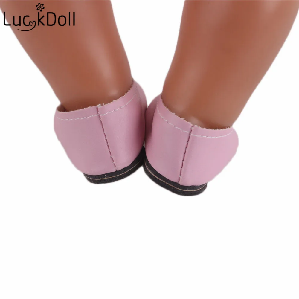 LUCKDOLL 5 видов сапог подходит 18 дюймов Американский 43 см Детские аксессуары для кукол, игрушки для девочек, поколение, подарок на день рождения