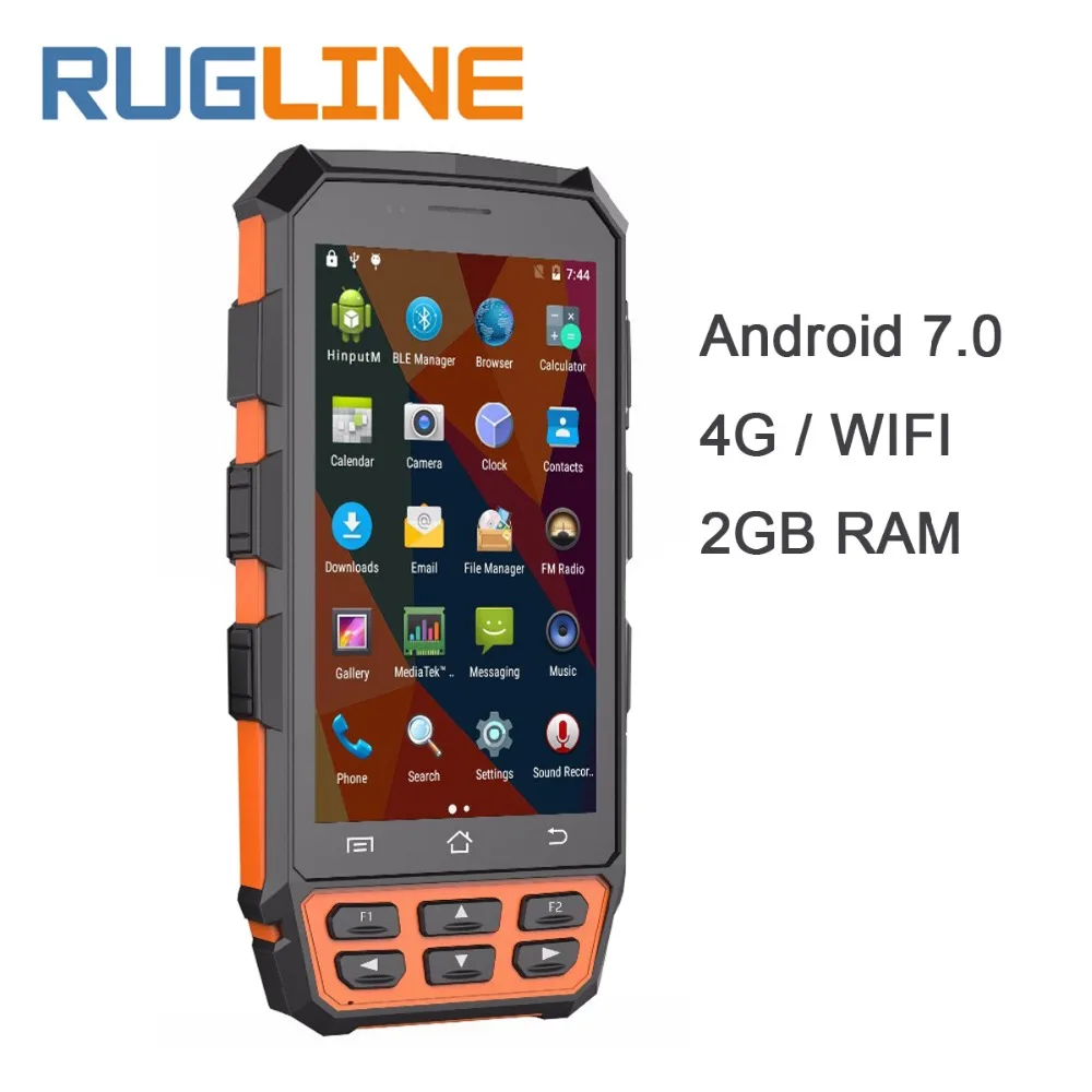 Портативный сканер штрих кодов UHF RFID 1D 2D с системой Android 7 0|Сканеры| |